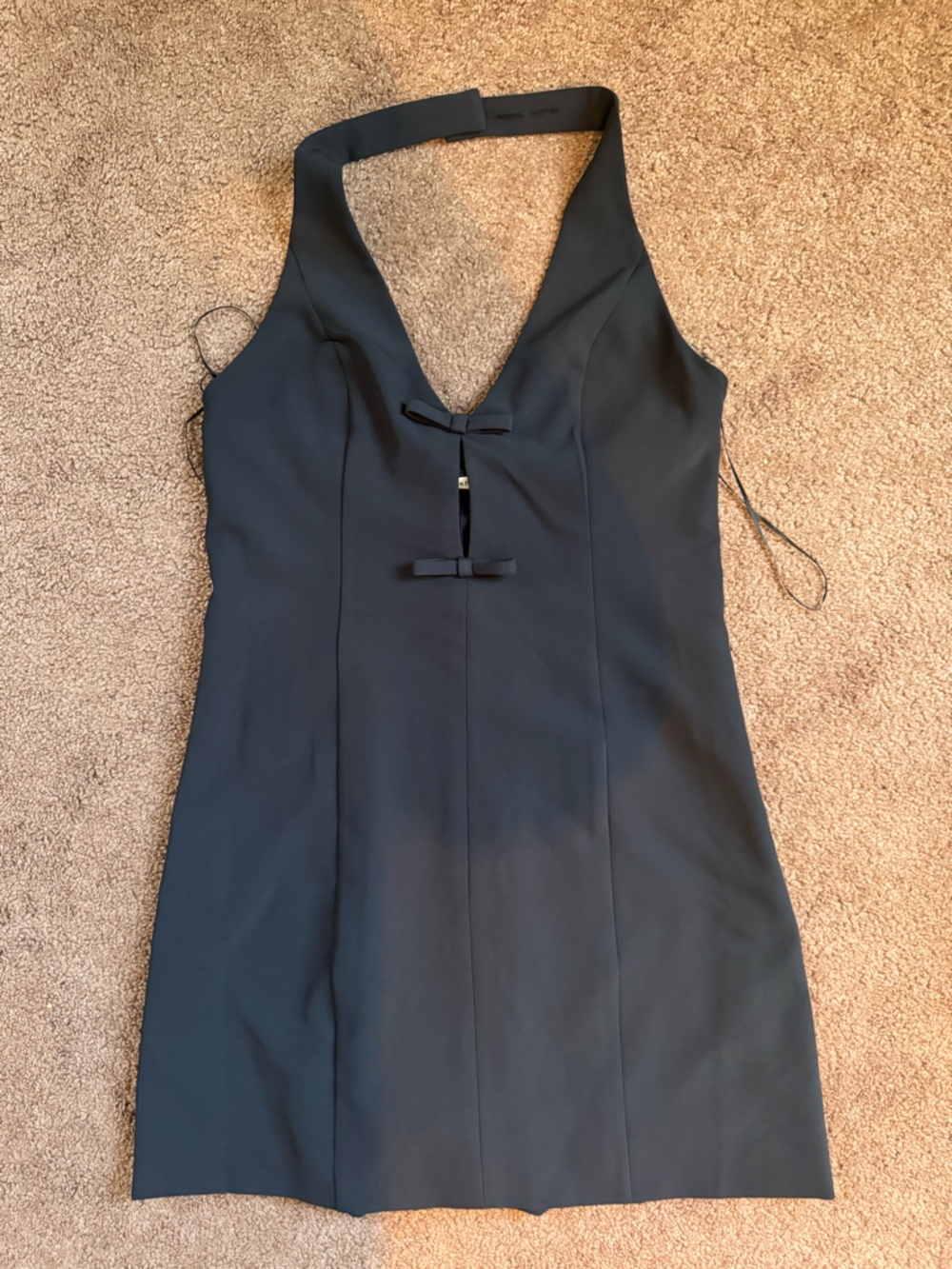 Abercrombie & Fitch Black Halter Top Dress with shorts underneath